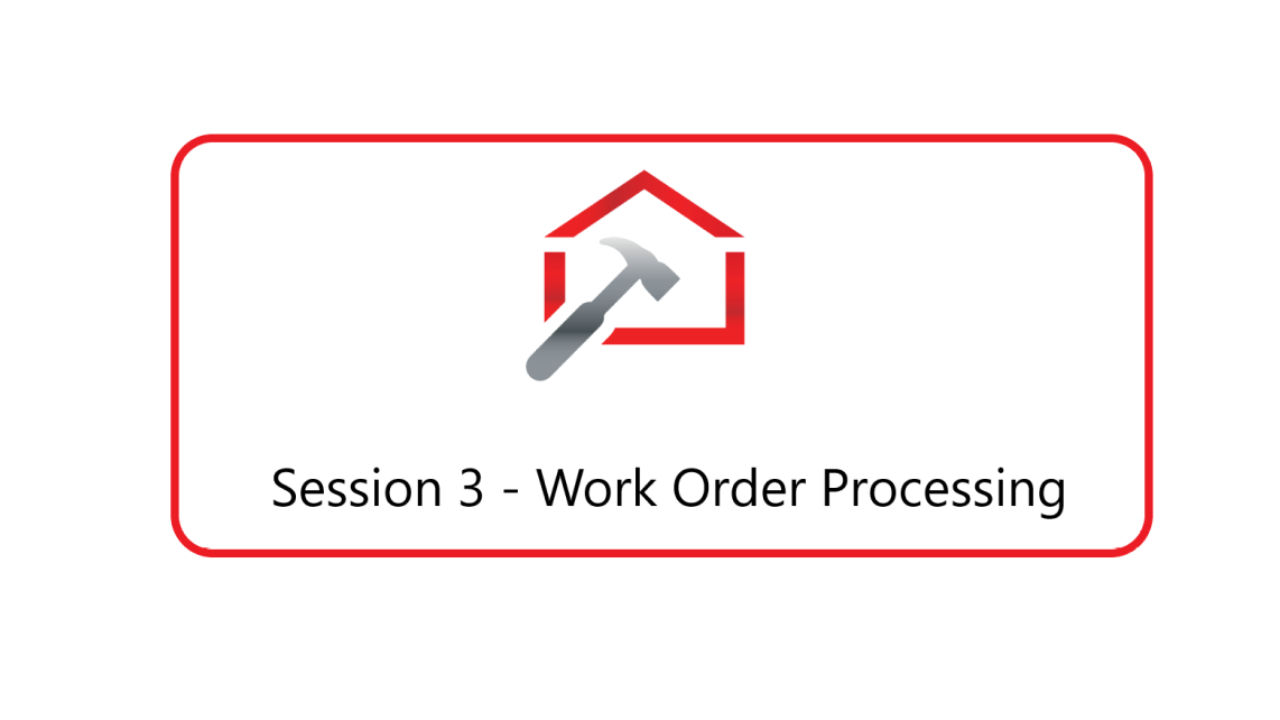 Receiving To Completing A Work Order Session 3
